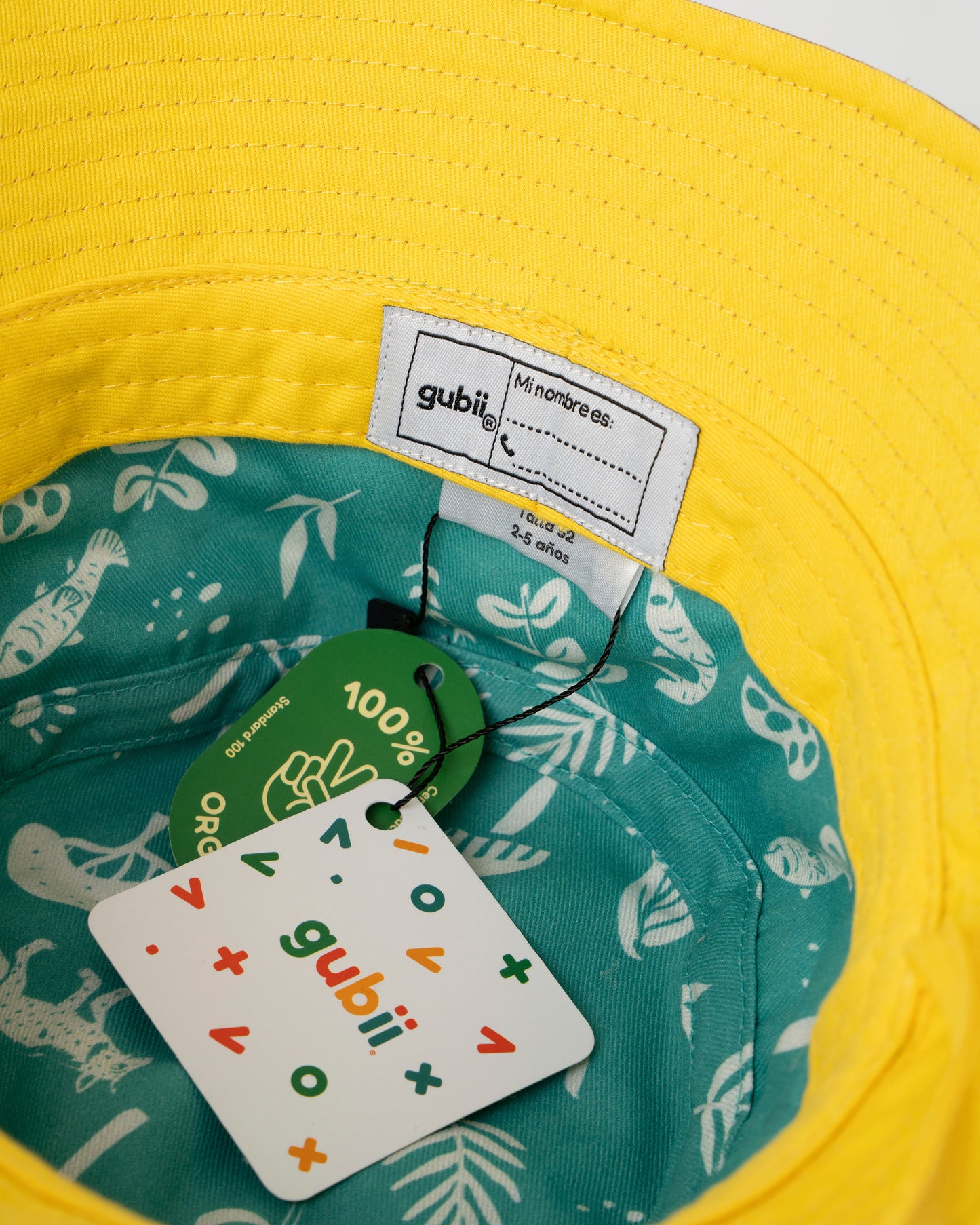 Gorro Pescador Estampado - Verde claro Café