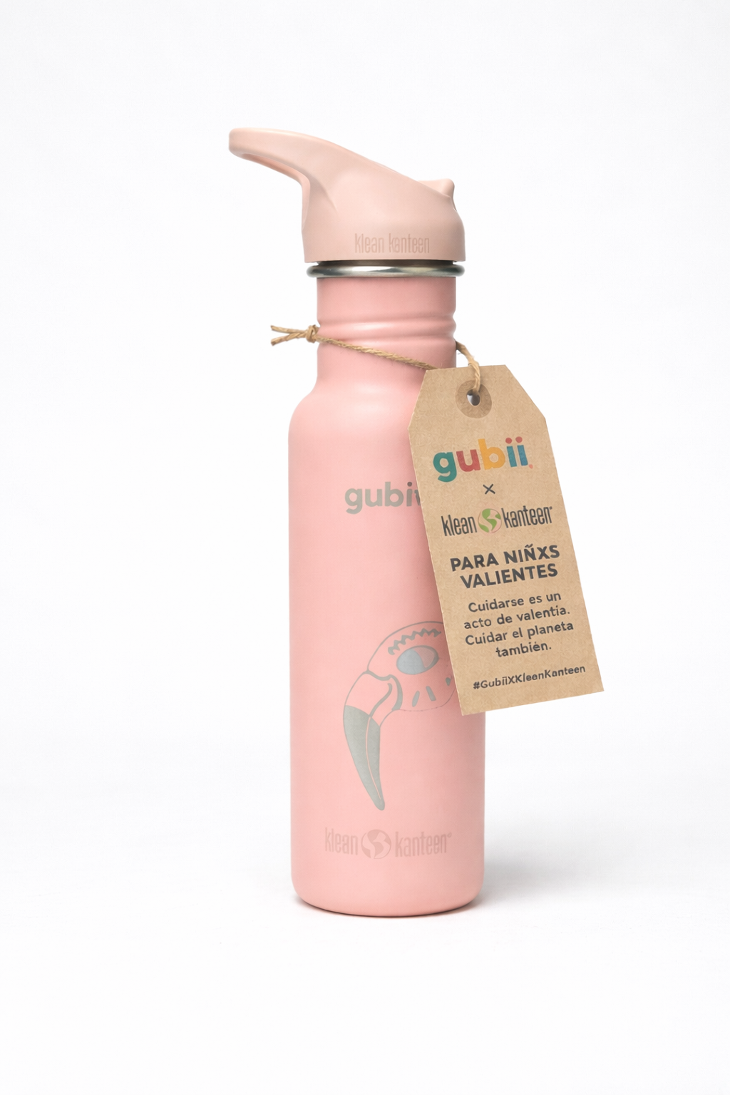 Botella Rosada - Klean Kanteen x Gubii