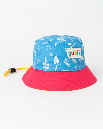 Gorro Pescador Estampado -  Celeste Coral