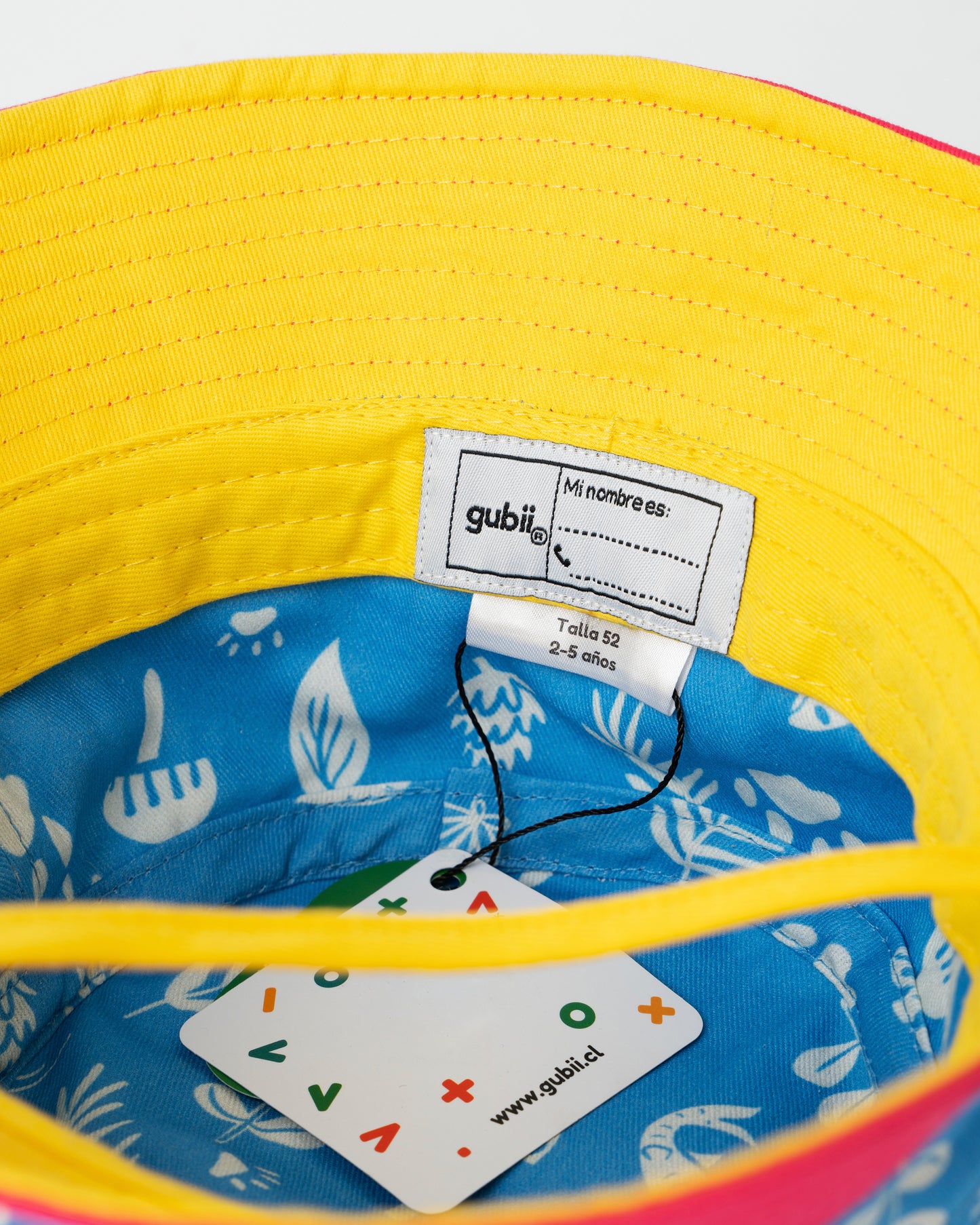 Gorro Pescador Estampado -  Celeste Coral