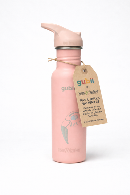 Botella Rosada - Klean Kanteen x Gubii