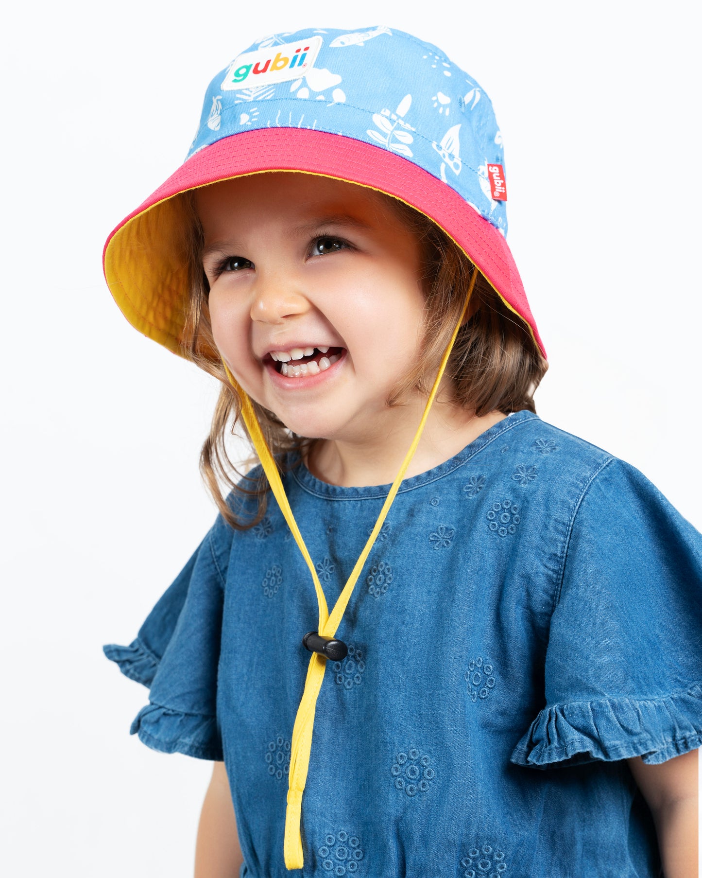 Gorro Pescador Estampado -  Celeste Coral