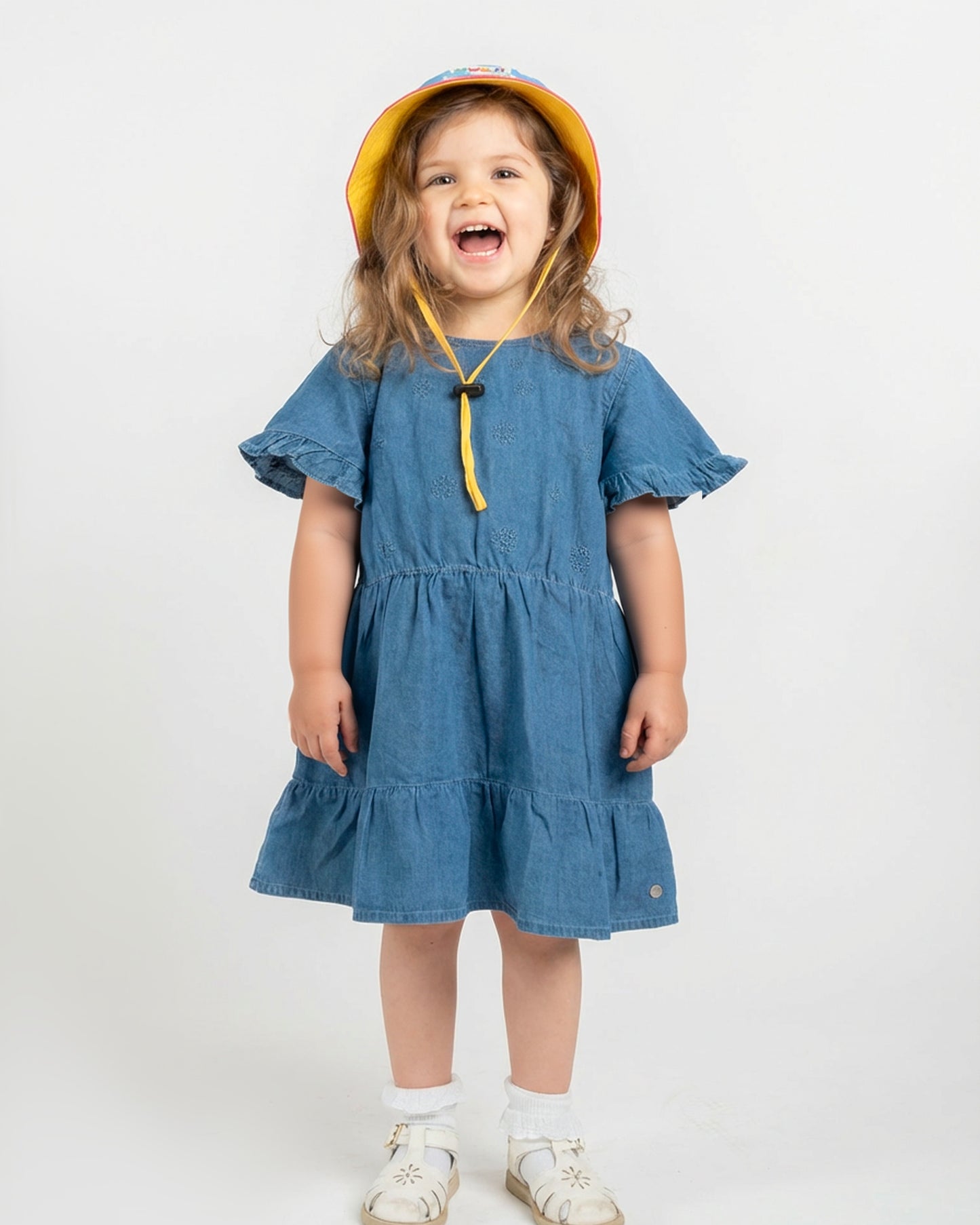 Gorro Pescador Estampado -  Celeste Coral